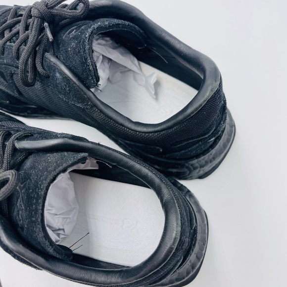 RARE 2019 Adidas Y-3 Rhisu Run Triple Black Sneakers - Picture 7 of 10